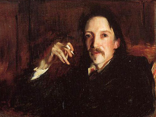 Robert Louis Stevenson. Gemälde von John Singer Sargent