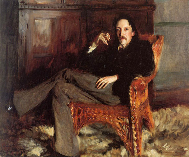Robert Louis Stevenson. Porträt von John Singer Sargent
