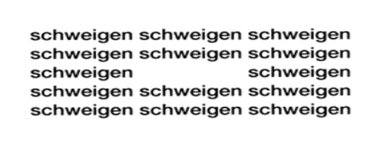 eugen gomringer – "schweigen"