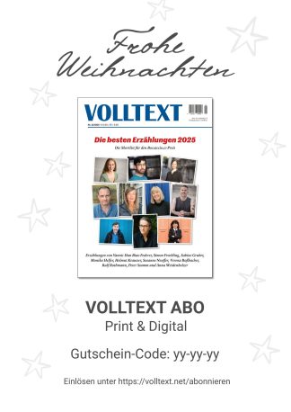 Geschenk-Gutschein: VOLLTEXT Abonnement – Print & Digital